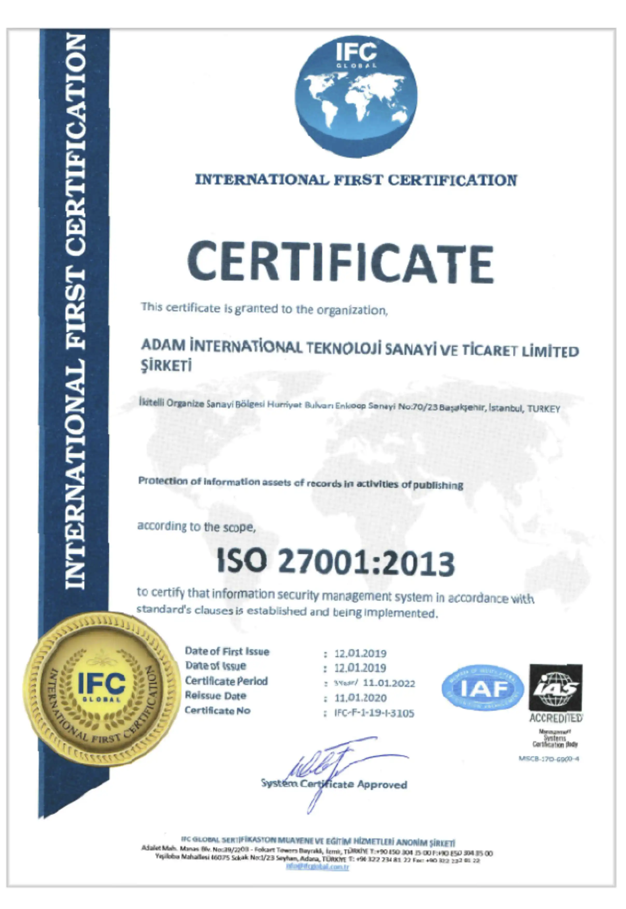 ISO Certificate 3